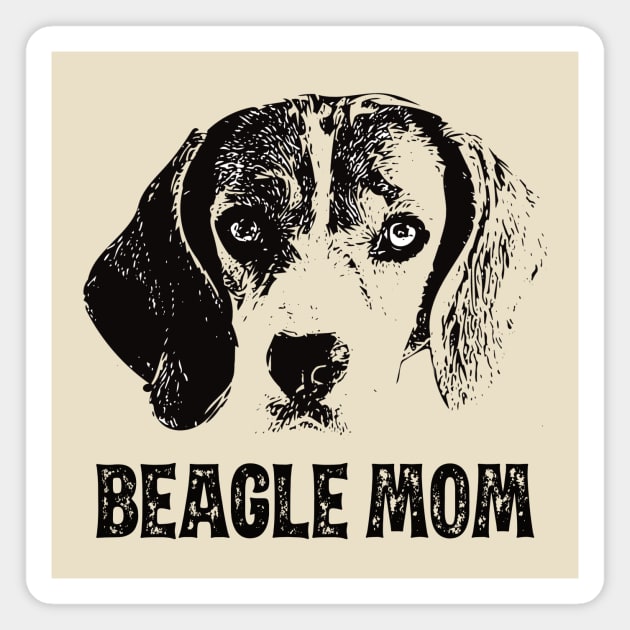 Beagle Mom - Beagle Dog Mom Magnet by DoggyStyles